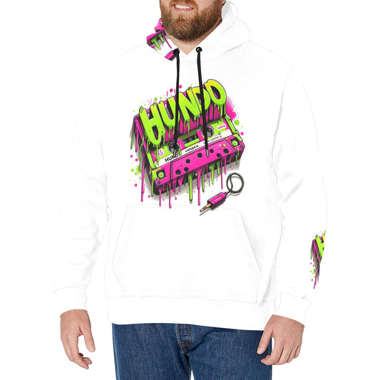 90's Themed Cassette Tape Hoodie Long Sleeve Fleece Hoodie