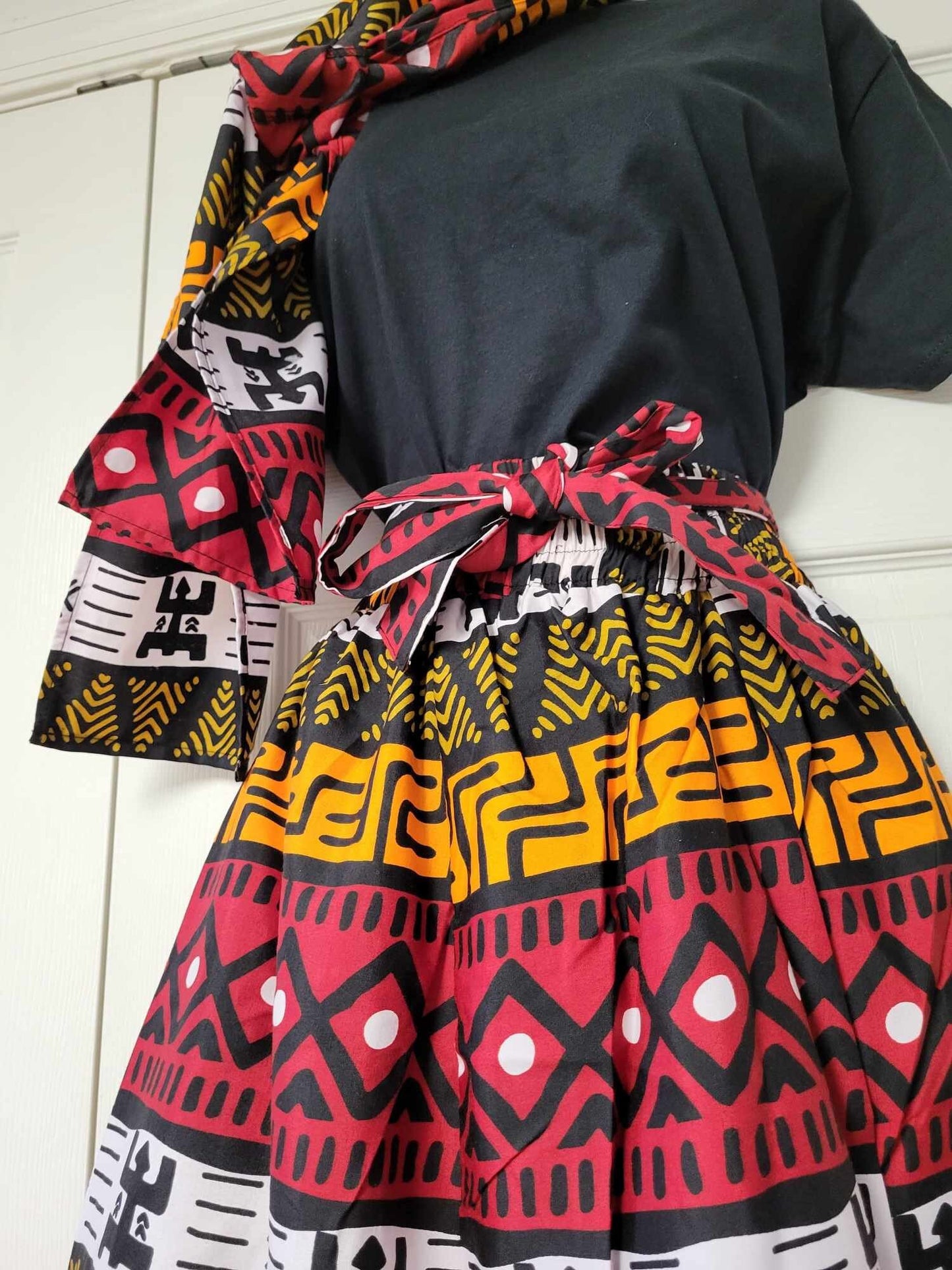 Printed skirt set