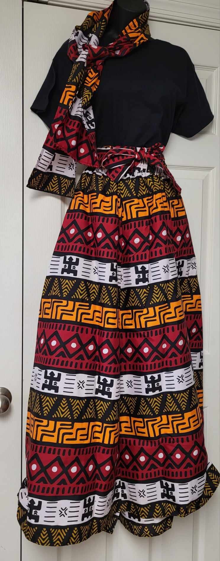 Printed skirt set